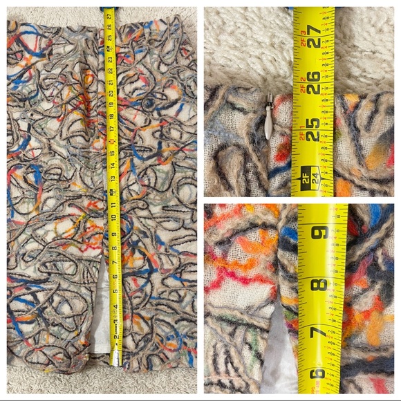 NWT! David Meister textured wool skirt - Picture 7 of 8